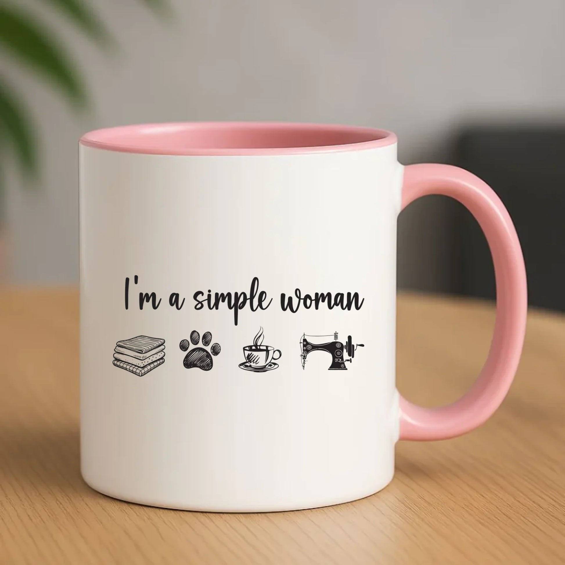Kubek szyciowy dla krawcowej – I'm a simple woman HS20 - StoryCups.pl