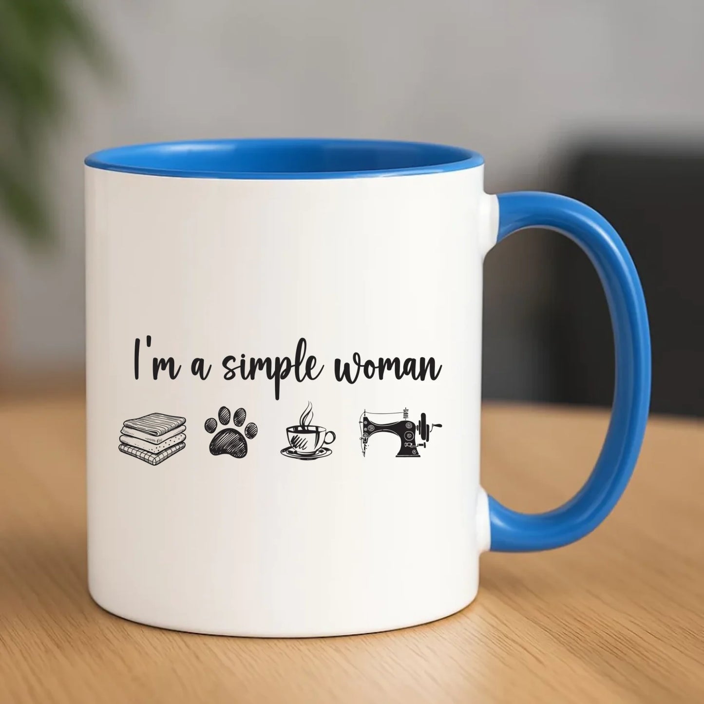 Kubek szyciowy dla krawcowej – I'm a simple woman HS20 - StoryCups.pl