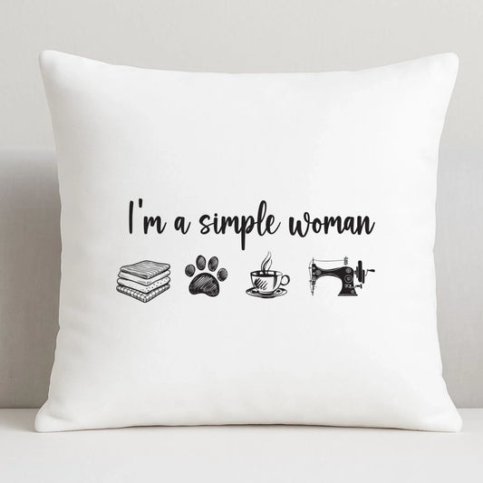 Poduszka szyciowa dla krawcowej - I'm a simple woman HS20 - StoryCups.pl