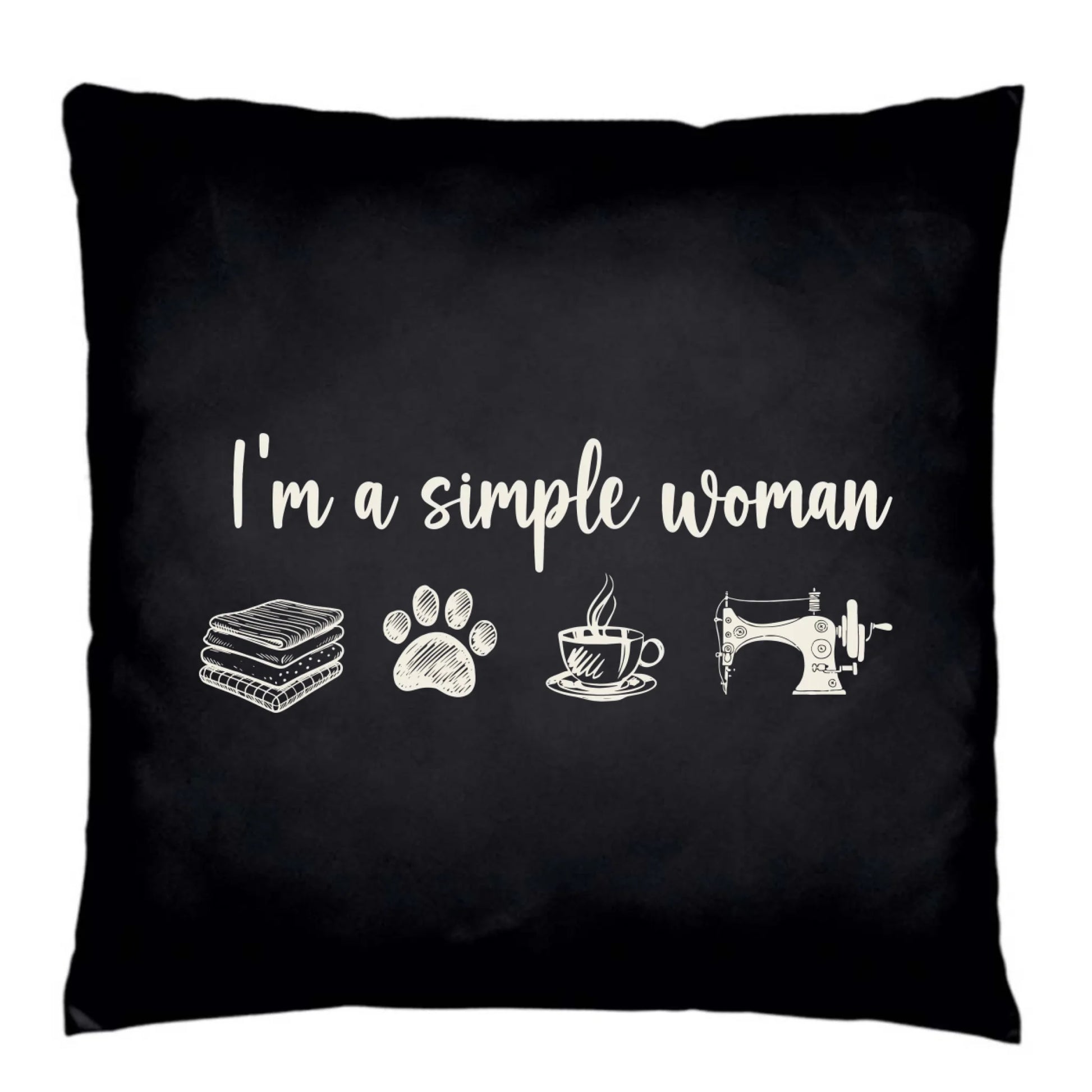 Poduszka dekoracyjna szyciowa dla krawcowej - I'm a simple woman HS20 - StoryCups.pl