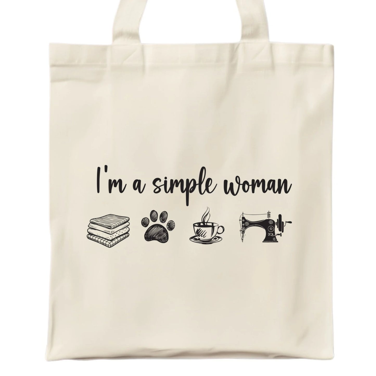 Torba szyciowa dla krawcowej - I'm a simple woman HS20 - StoryCups.pl