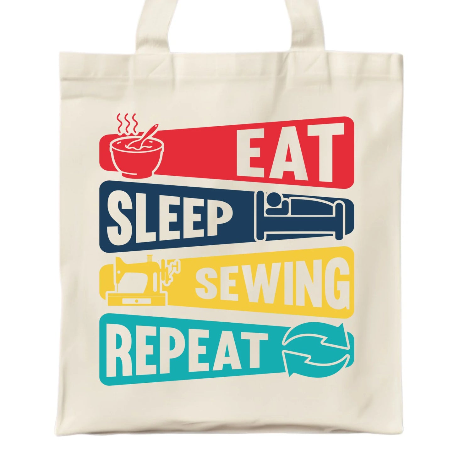 Torba szyciowa dla krawcowej - Eat sleep sewing repeat HS21 - StoryCups.pl