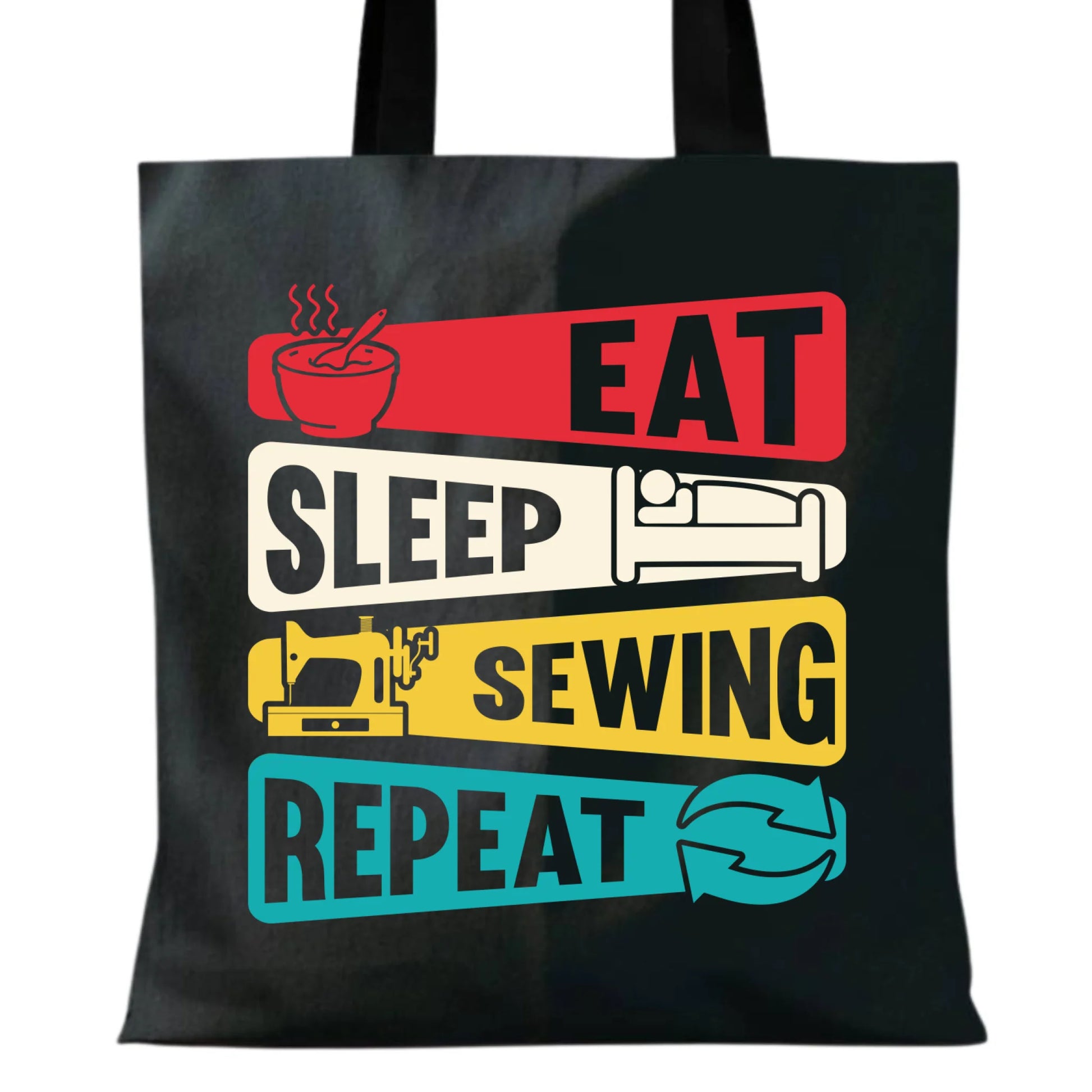 Torba szyciowa dla krawcowej - Eat sleep sewing repeat HS21 - StoryCups.pl