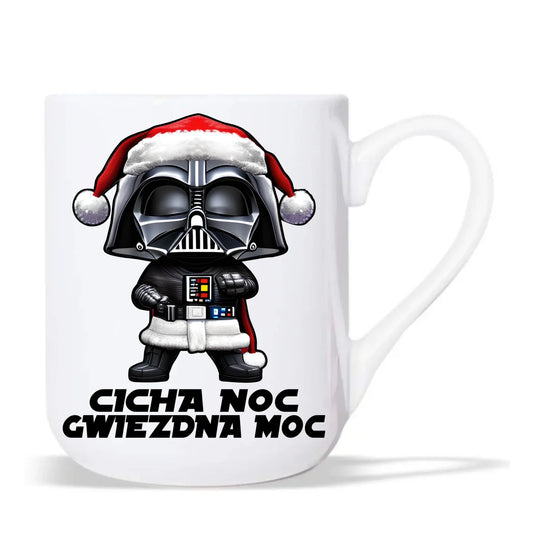 Kubek elegant dla fanów Gwiezdnych Wojen - Cicha noc, gwiezdna moc BN132 - StoryCups.pl