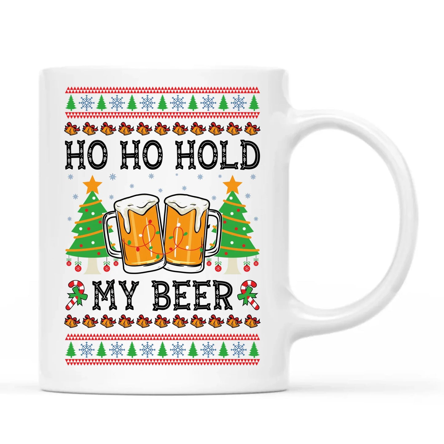 Kubek świąteczny - Ho ho hold my beer BN131 - StoryCups.pl