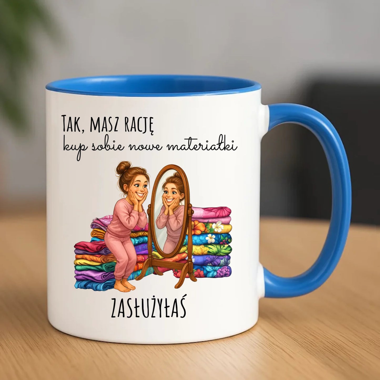 Kubek szyciowy dla krawcowej – Kup sobie materiałki HS22 - StoryCups.pl