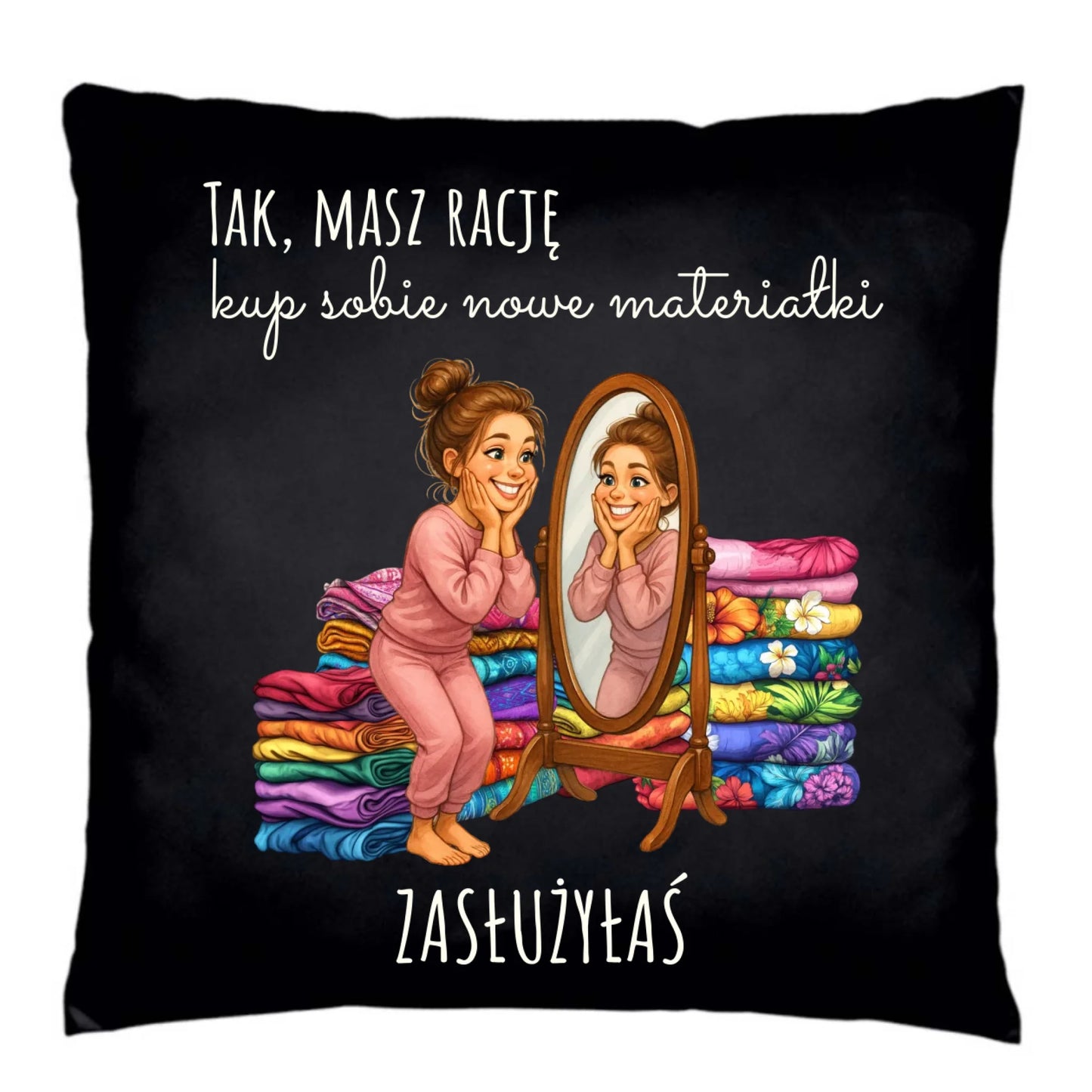 Poduszka dekoracyjna szyciowa dla krawcowej - Kup sobie materiałki HS22 - StoryCups.pl