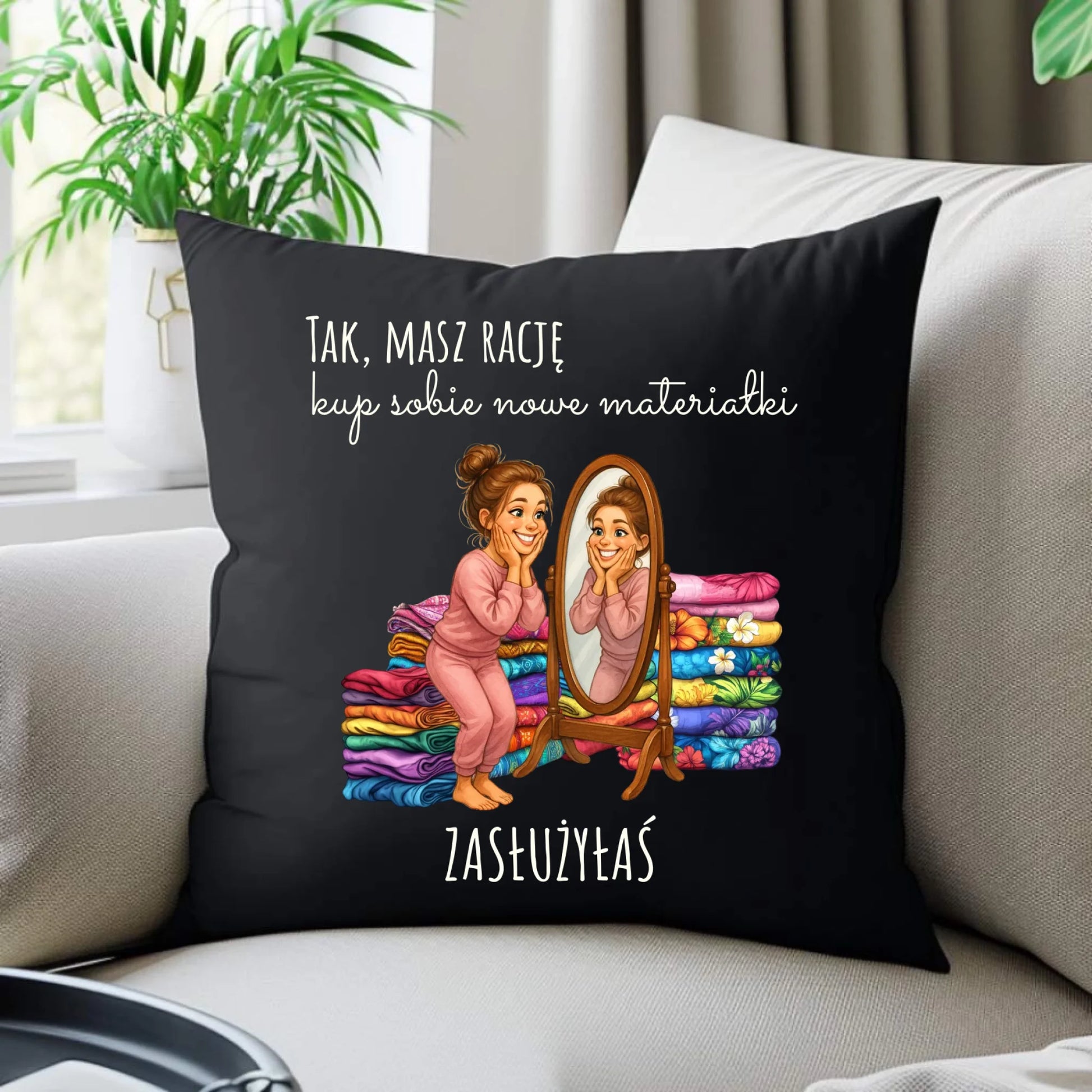 Poduszka dekoracyjna szyciowa dla krawcowej - Kup sobie materiałki HS22 - StoryCups.pl