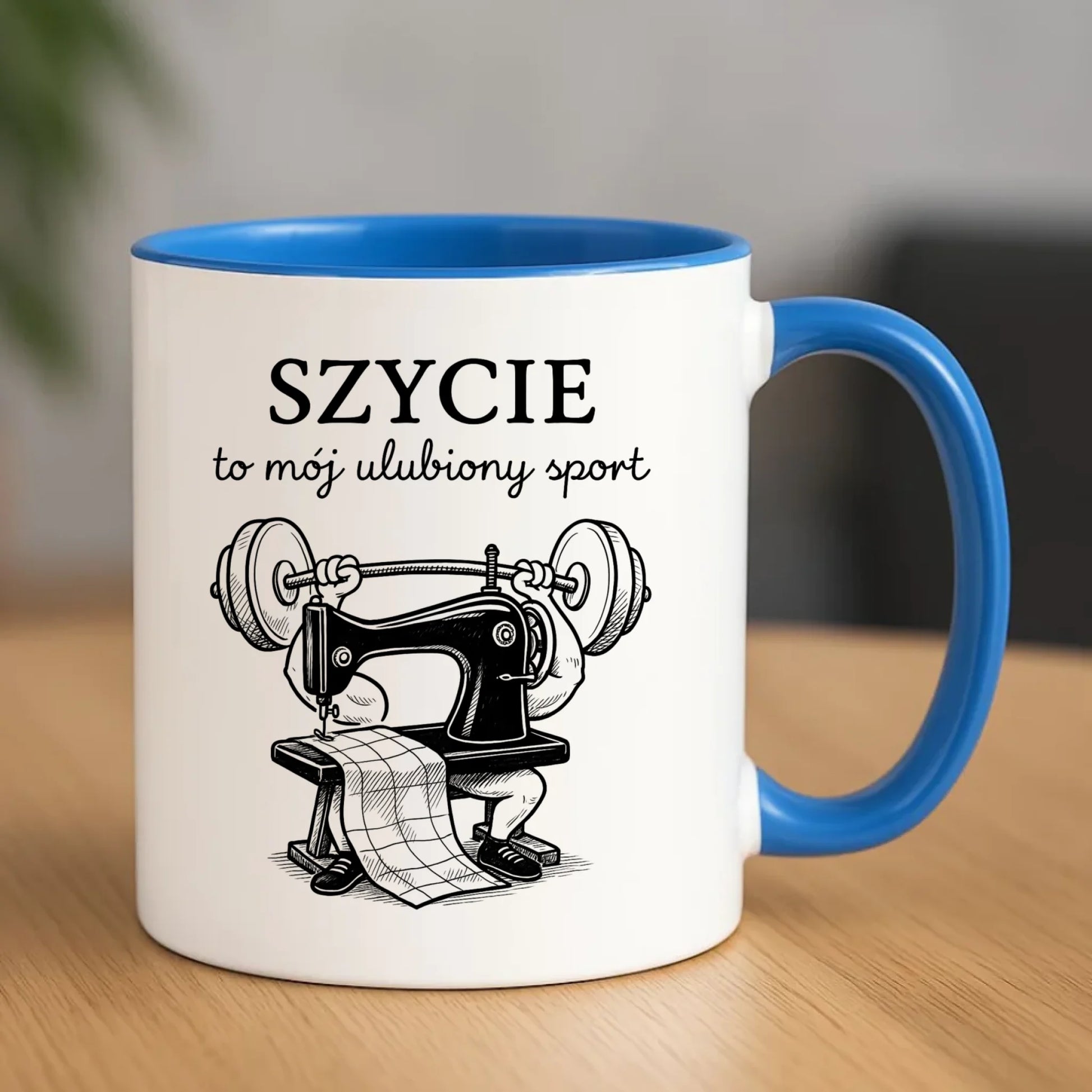 Kubek szyciowy dla krawcowej – Szycie to mój ulubiony sport HS23 - StoryCups.pl