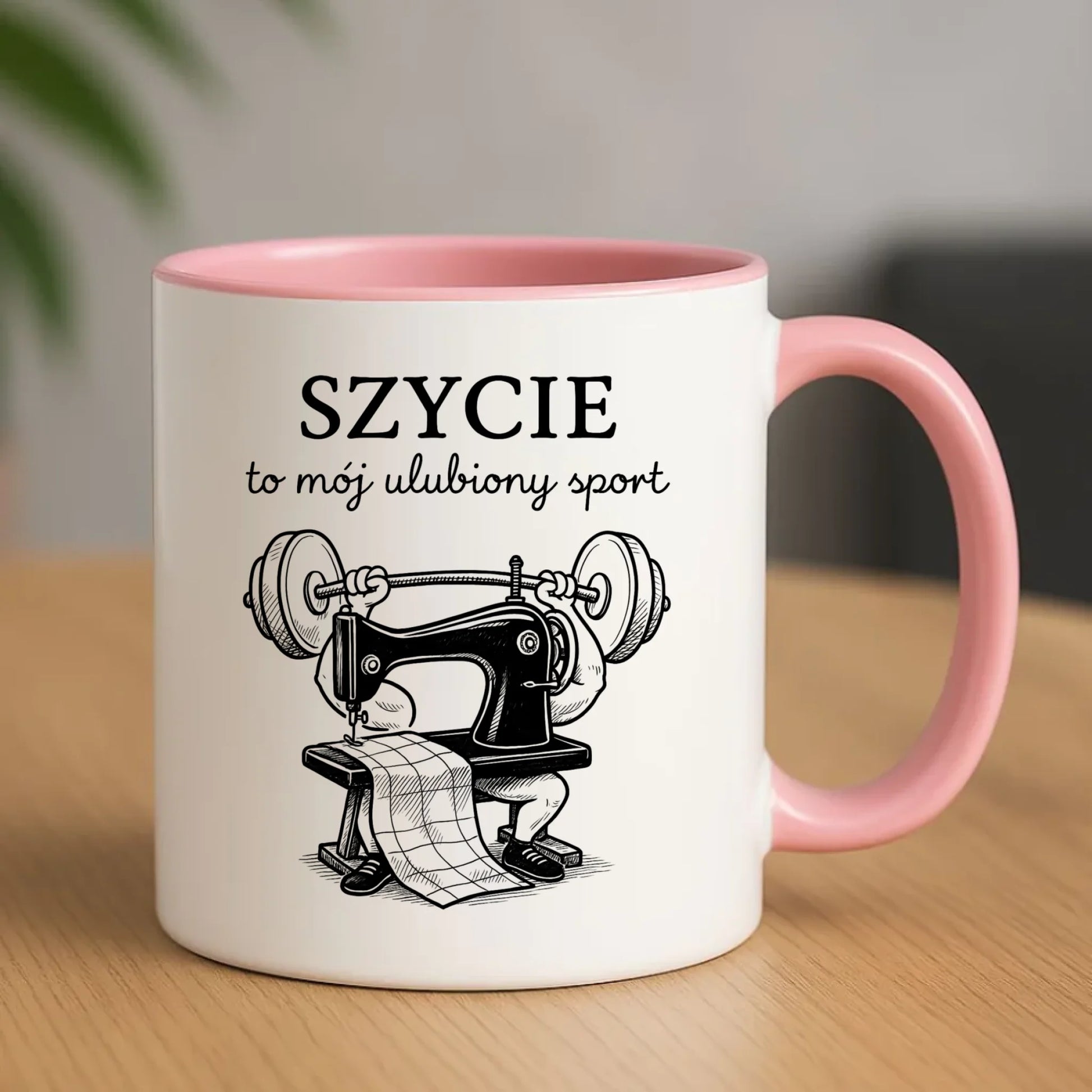 Kubek szyciowy dla krawcowej – Szycie to mój ulubiony sport HS23 - StoryCups.pl