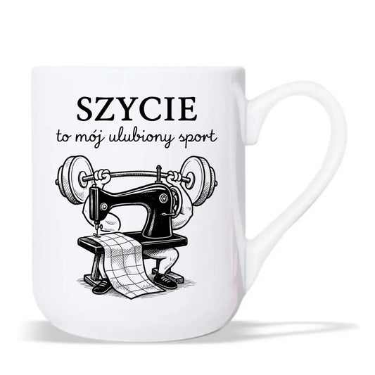 Kubek elegant szyciowy dla krawcowej - Szycie to mój ulubiony sport HS23 - StoryCups.pl