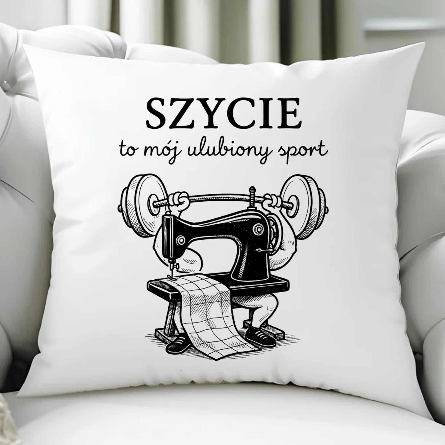 Poduszka szyciowa dla krawcowej - Szycie to mój ulubiony sport HS23 - StoryCups.pl