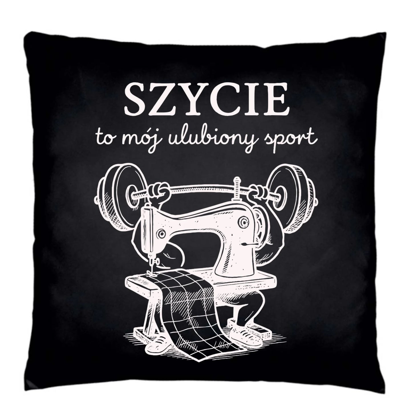 Poduszka dekoracyjna szyciowa dla krawcowej - Szycie to mój ulubiony sport HS23 - StoryCups.pl