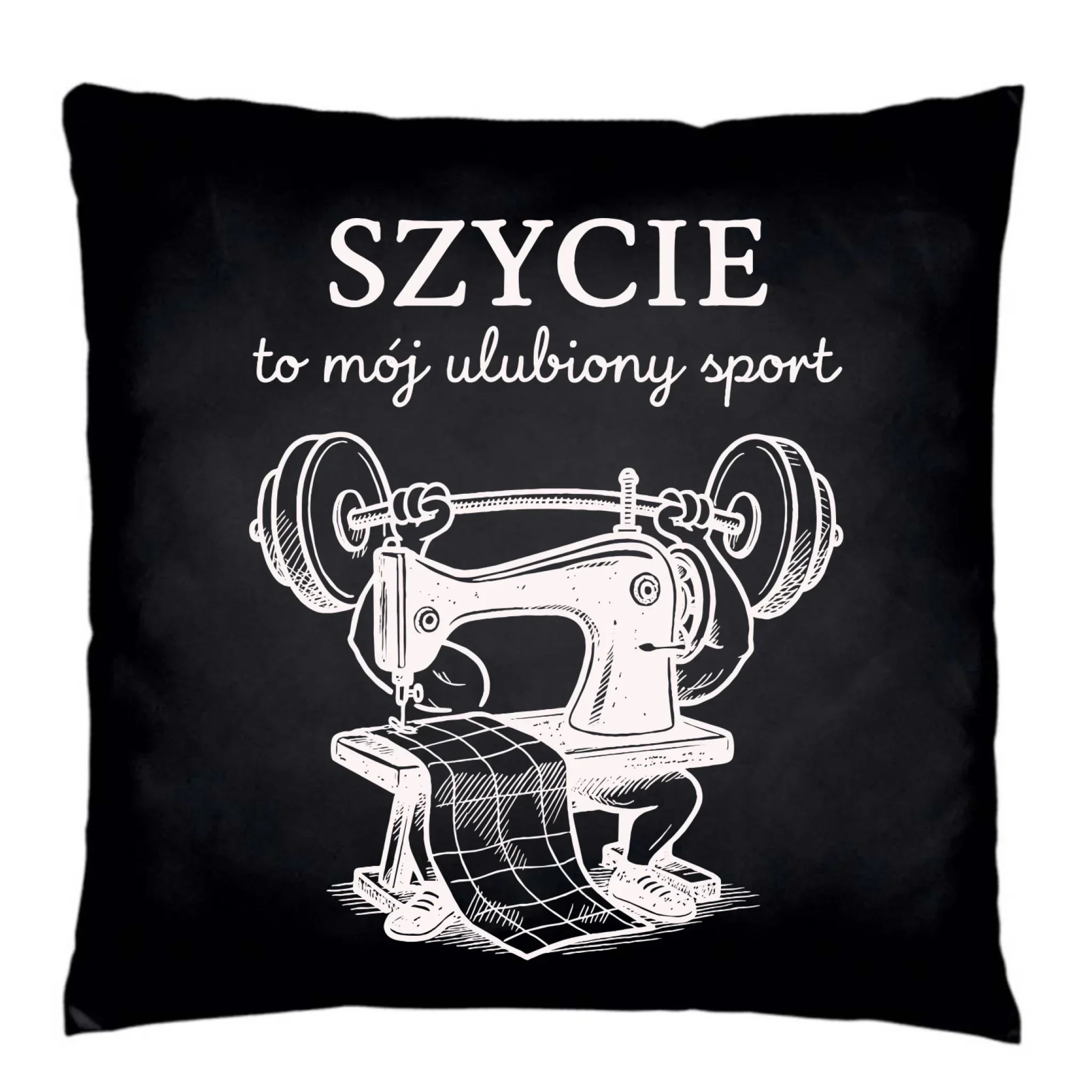 Poduszka dekoracyjna szyciowa dla krawcowej - Szycie to mój ulubiony sport HS23 - StoryCups.pl