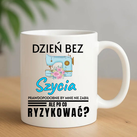 Kubek szyciowy dla krawcowej – Dzień bez szycia HS24 - StoryCups.pl