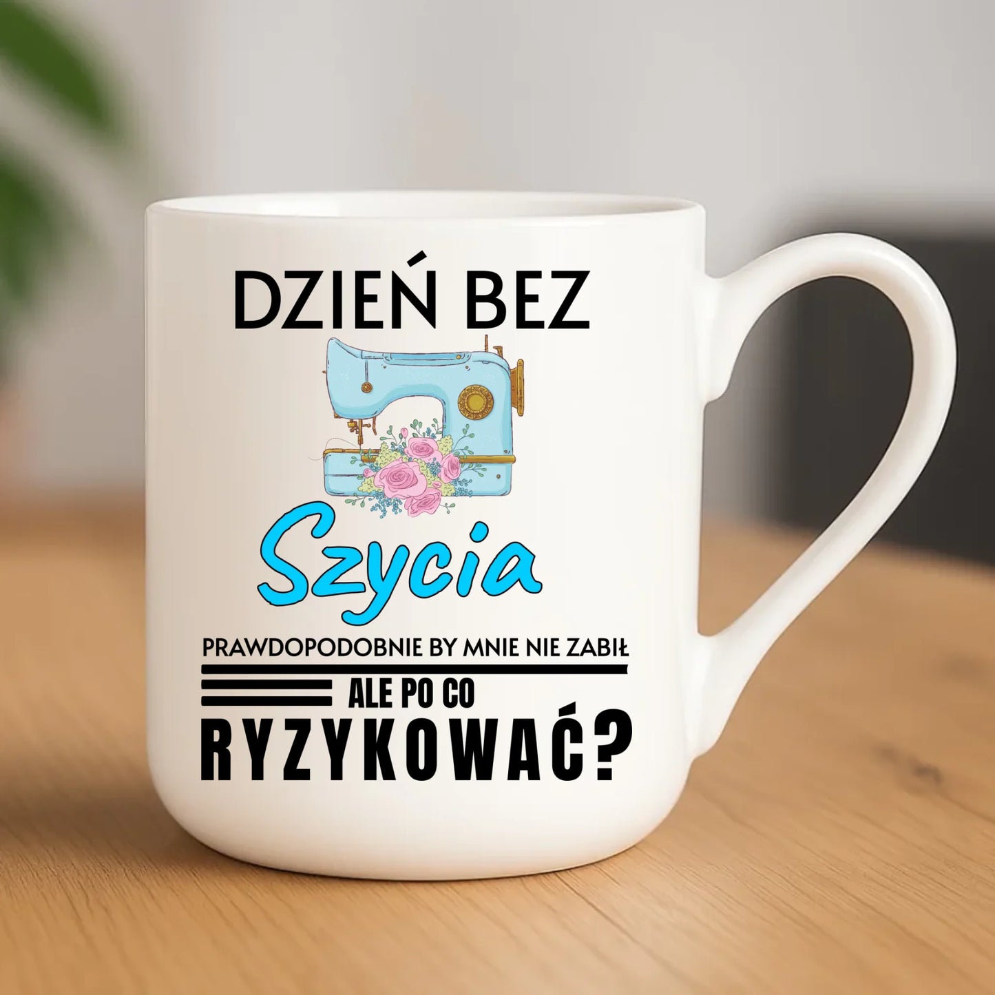 Kubek elegant szyciowy dla krawcowej - Dzień bez szycia HS24 - StoryCups.pl