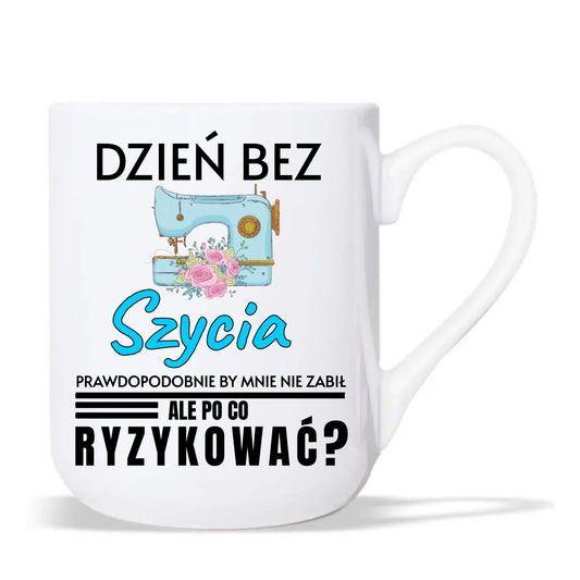 Kubek elegant szyciowy dla krawcowej - Dzień bez szycia HS24 - StoryCups.pl
