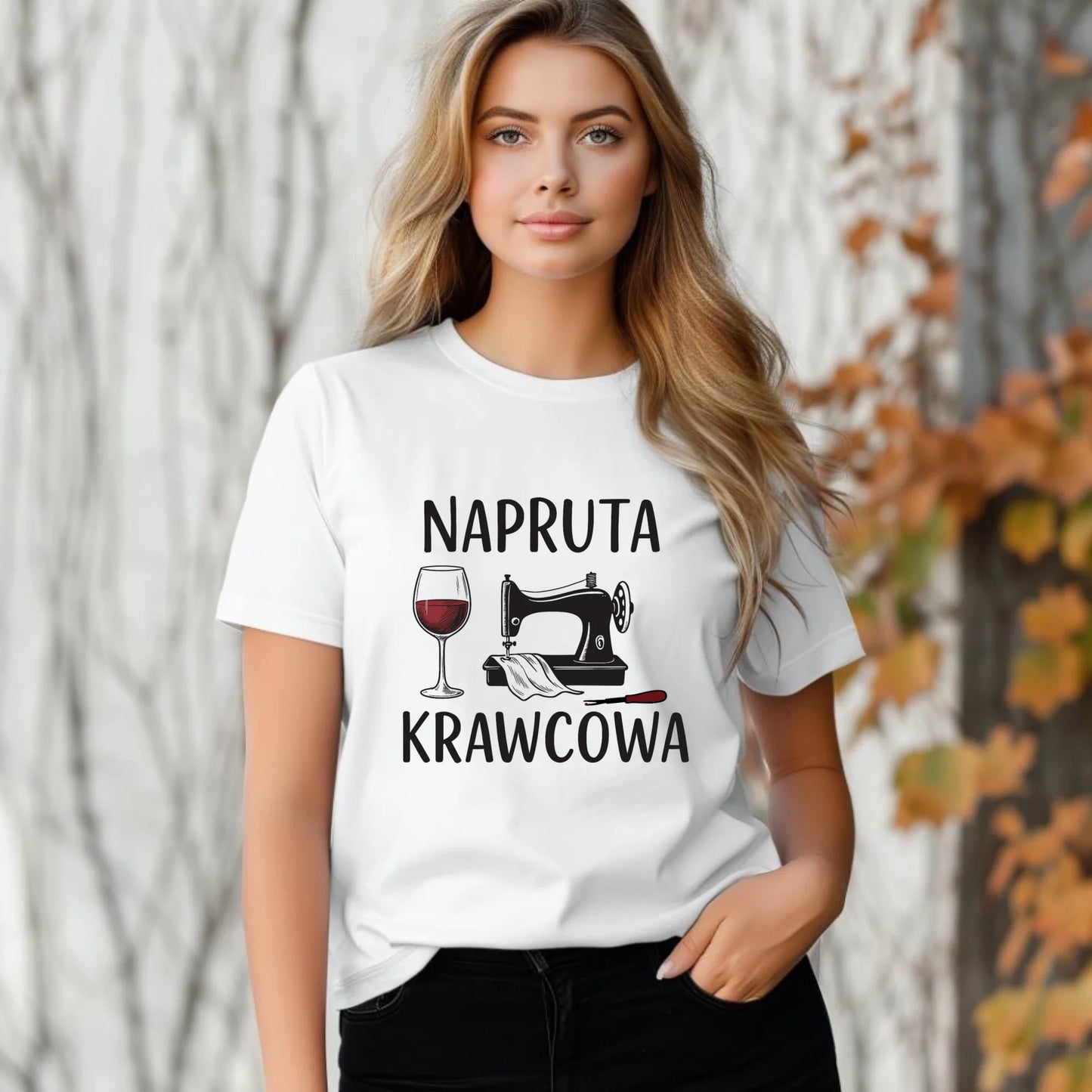 Koszulka damska szyciowa dla krawcowej - Napruta krawcowa HS25 - StoryCups.pl