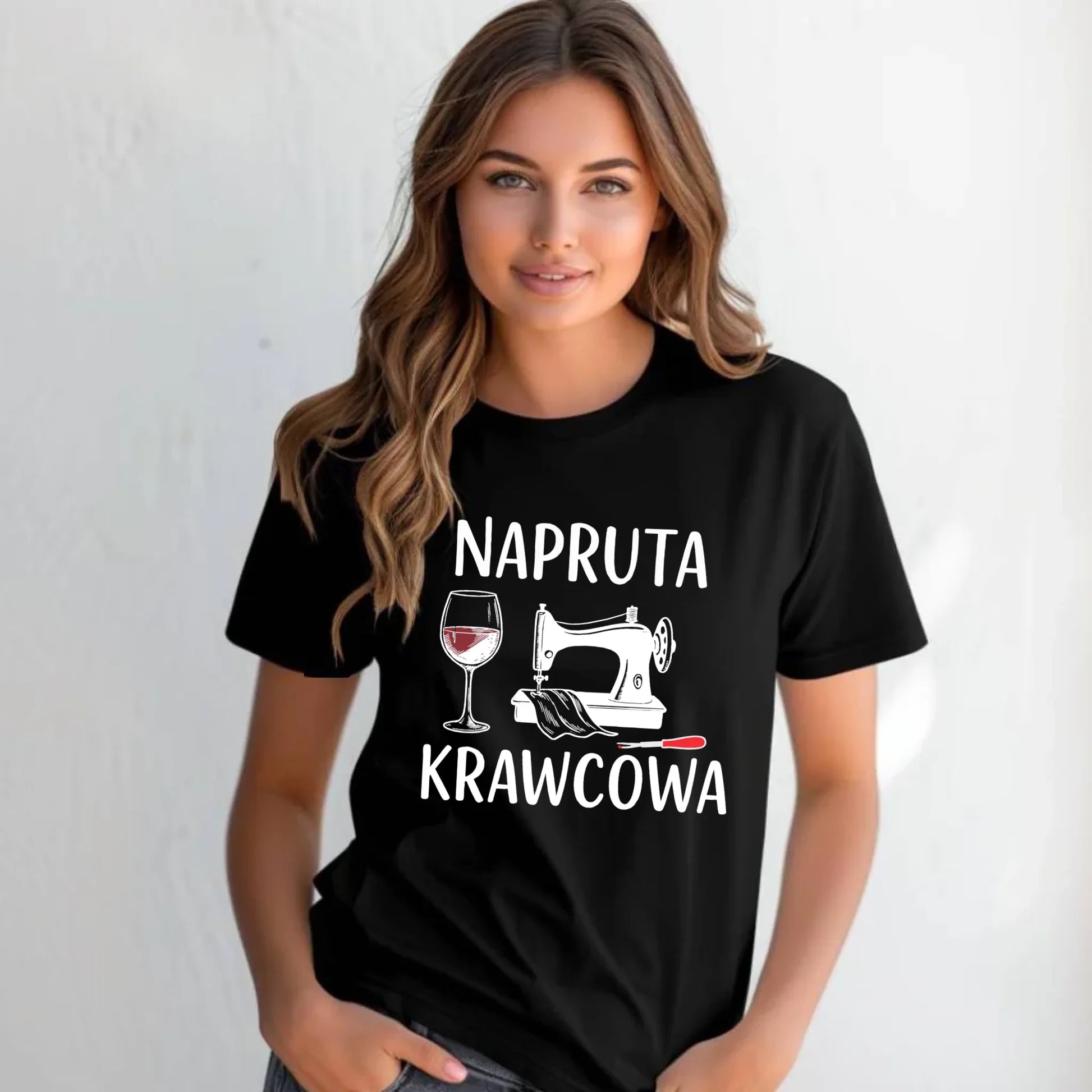 Koszulka damska szyciowa dla krawcowej - Napruta krawcowa HS25 - StoryCups.pl