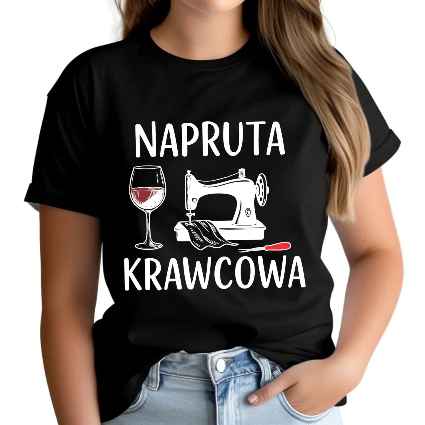 Koszulka damska szyciowa dla krawcowej - Napruta krawcowa HS25 - StoryCups.pl