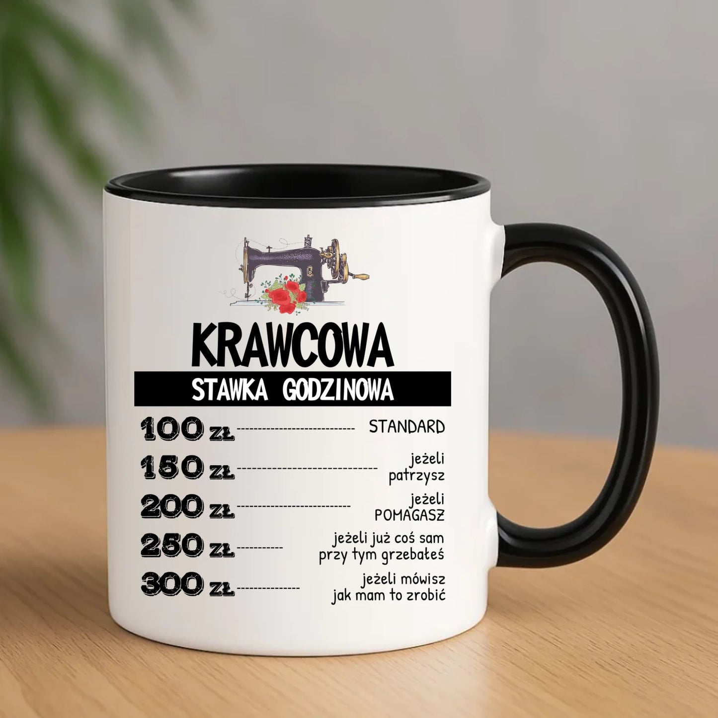 Kubek szyciowy dla krawcowej – Stawka godzinowa HS26 - StoryCups.pl