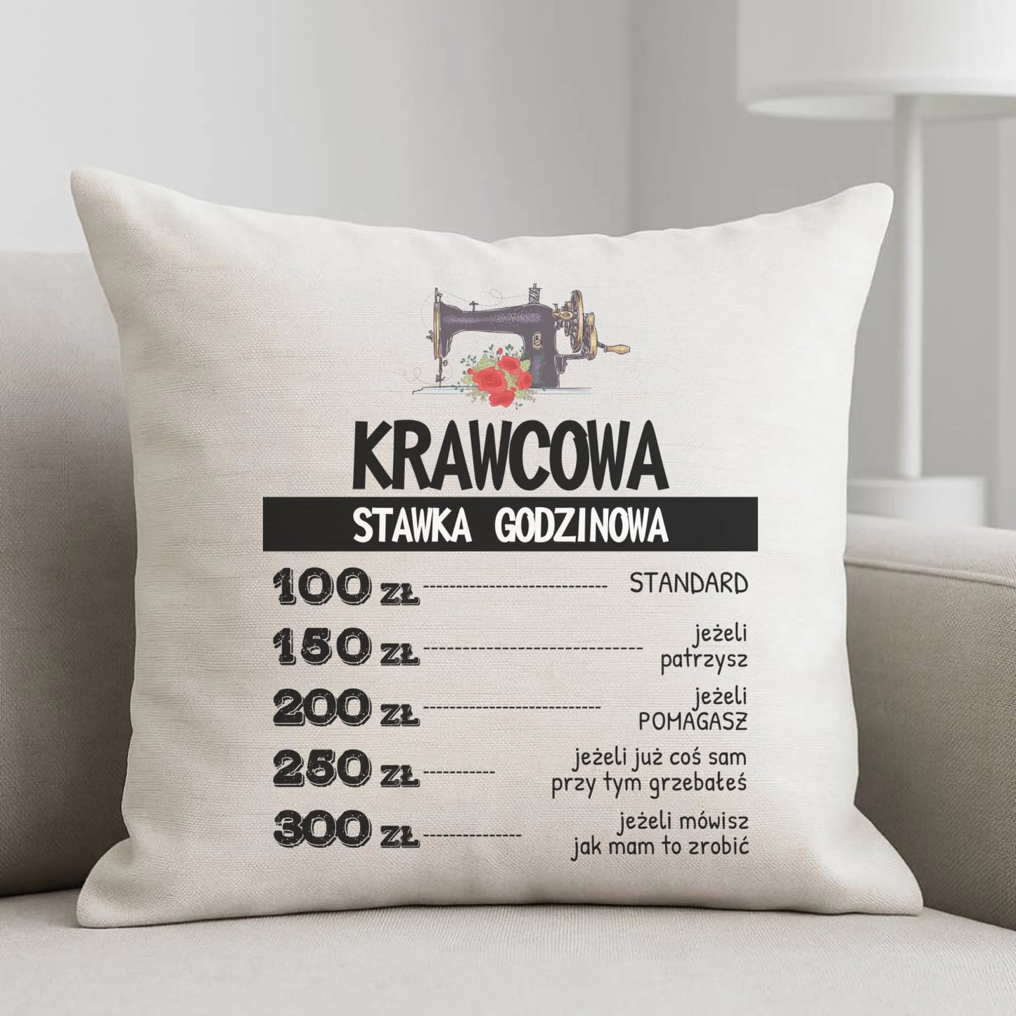 Poduszka szyciowa dla krawcowej - Stawka godzinowa HS26 - StoryCups.pl
