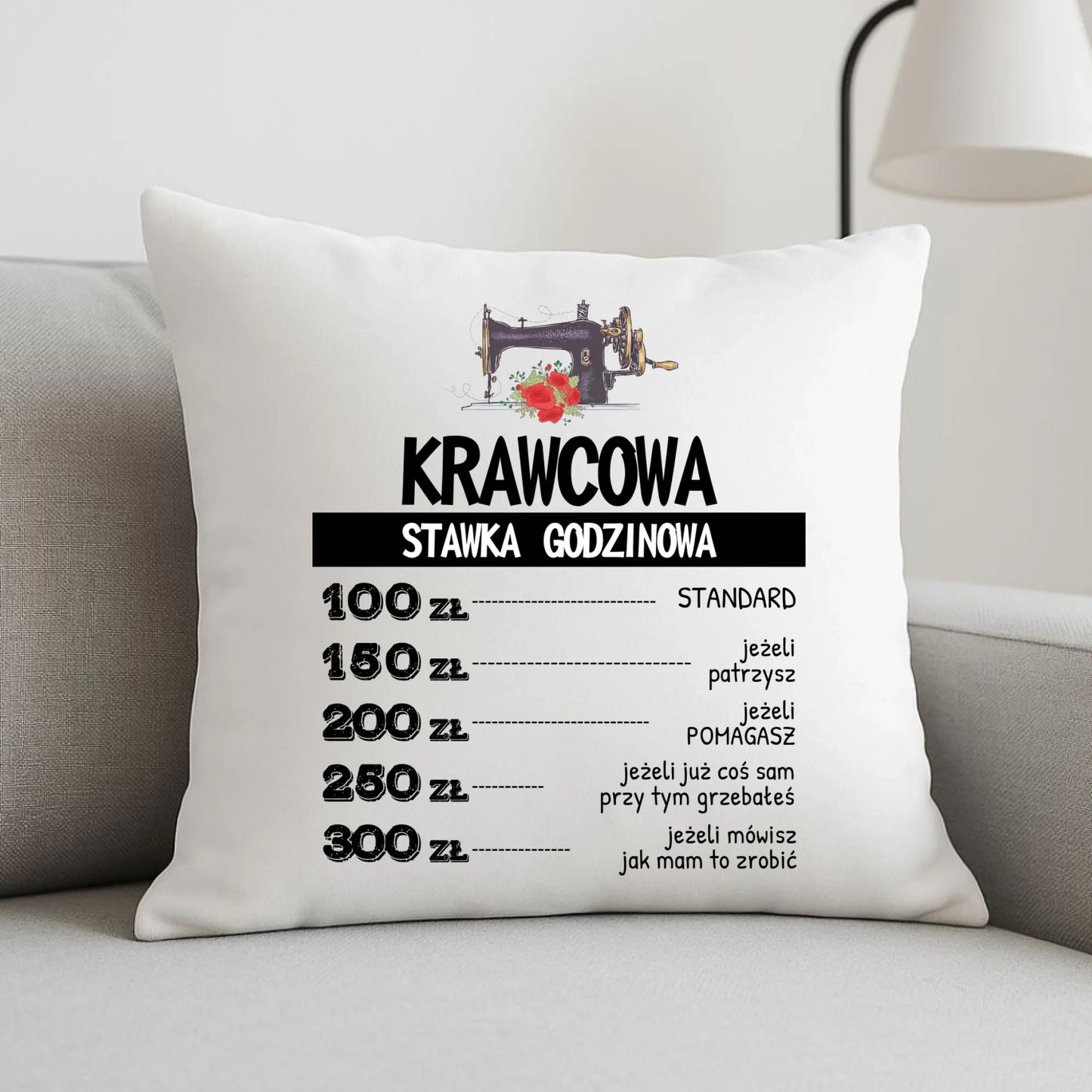 Poduszka szyciowa dla krawcowej - Stawka godzinowa HS26 - StoryCups.pl