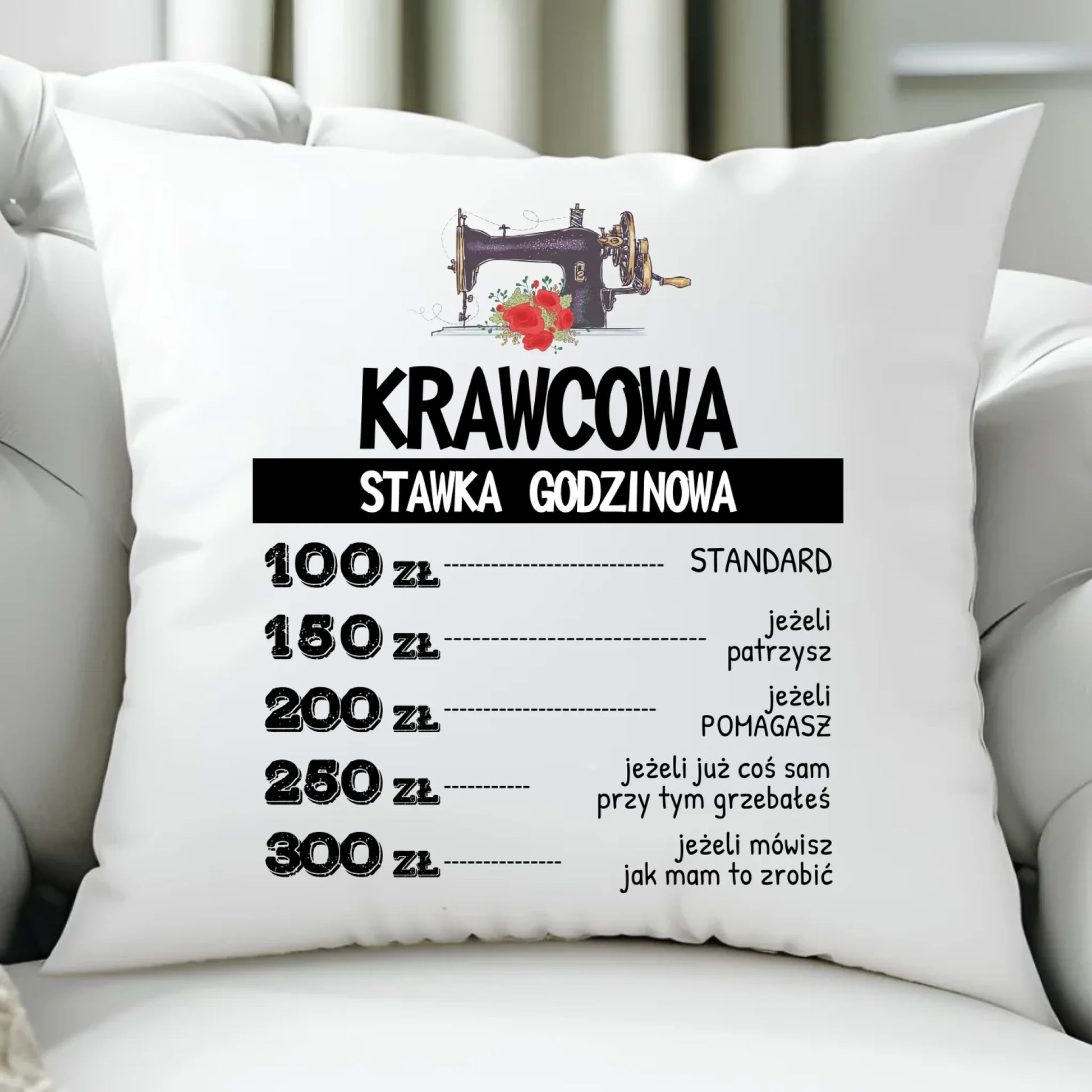 Poduszka szyciowa dla krawcowej - Stawka godzinowa HS26 - StoryCups.pl