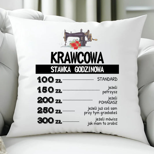Poduszka szyciowa dla krawcowej - Stawka godzinowa HS26 - StoryCups.pl