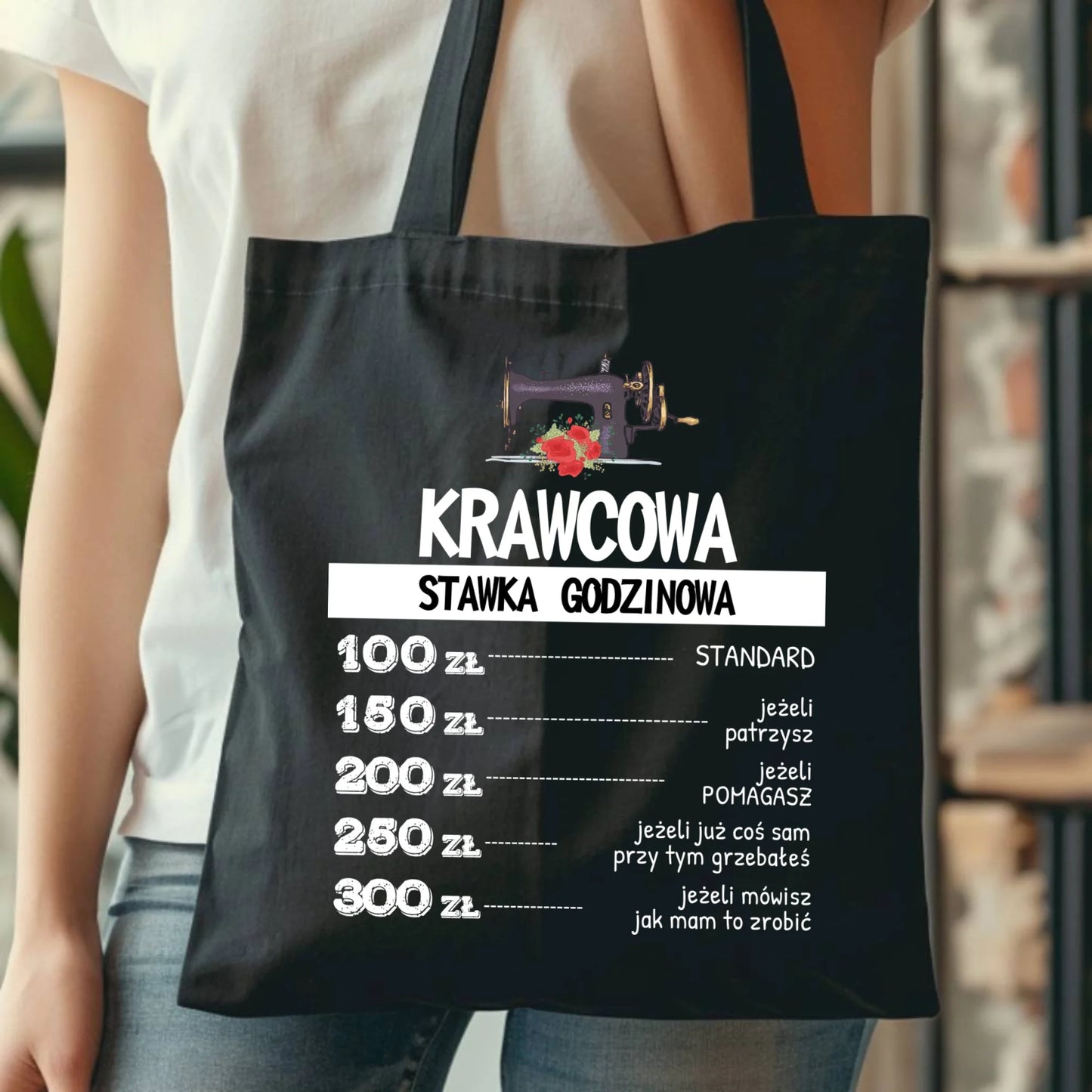 Torba szyciowa dla krawcowej - Stawka godzinowa HS26 - StoryCups.pl