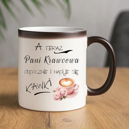 Kubek magiczny szyciowy dla krawcowej - Napije się kawki HS27 - StoryCups.pl