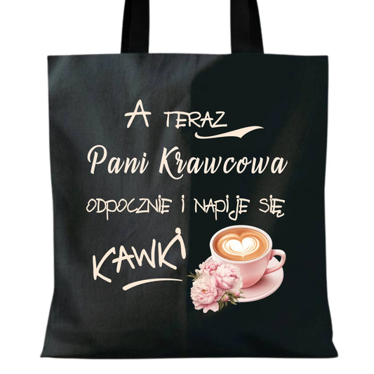 Torba szyciowa dla krawcowej - Napije się kawki HS27 - StoryCups.pl