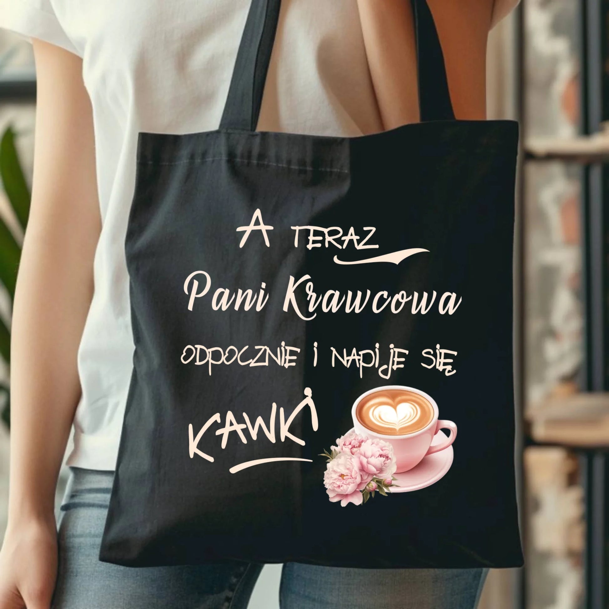 Torba szyciowa dla krawcowej - Napije się kawki HS27 - StoryCups.pl