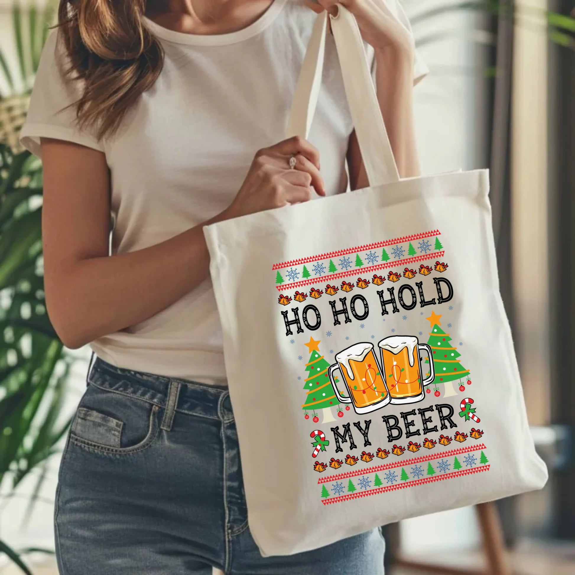 Torba świąteczna - Ho ho hold my beer BN131 - StoryCups.pl