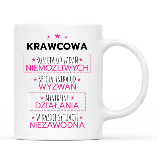 Kubek szyciowy dla krawcowej – Kobieta od zadań niemożliwych HS29 - StoryCups.pl