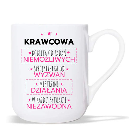 Kubek elegant szyciowy dla krawcowej - Kobieta od zadań niemożliwych HS29 - StoryCups.pl