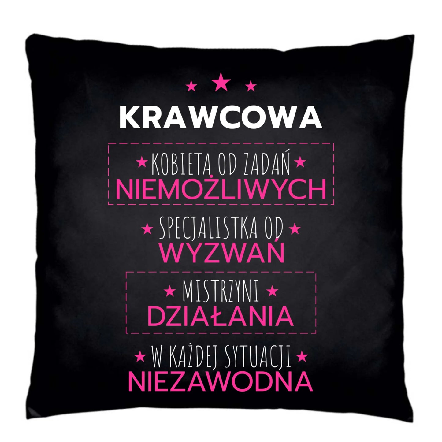 Poduszka dekoracyjna szyciowa dla krawcowej - Kobieta od zadań niemożliwych HS29 - StoryCups.pl