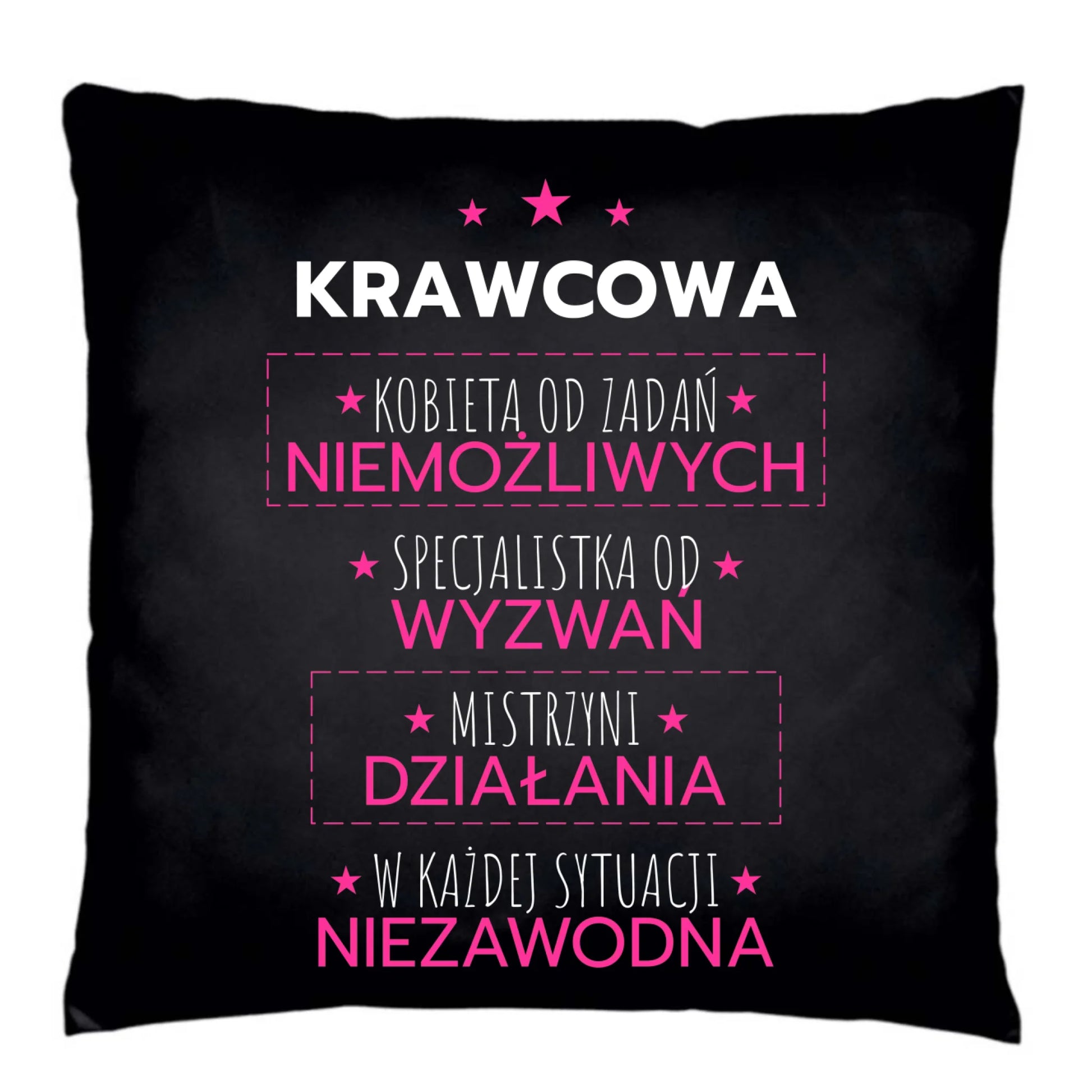 Poduszka dekoracyjna szyciowa dla krawcowej - Kobieta od zadań niemożliwych HS29 - StoryCups.pl