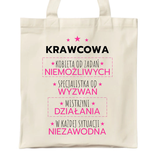 Torba szyciowa dla krawcowej - Kobieta od zadań niemożliwych HS29 - StoryCups.pl