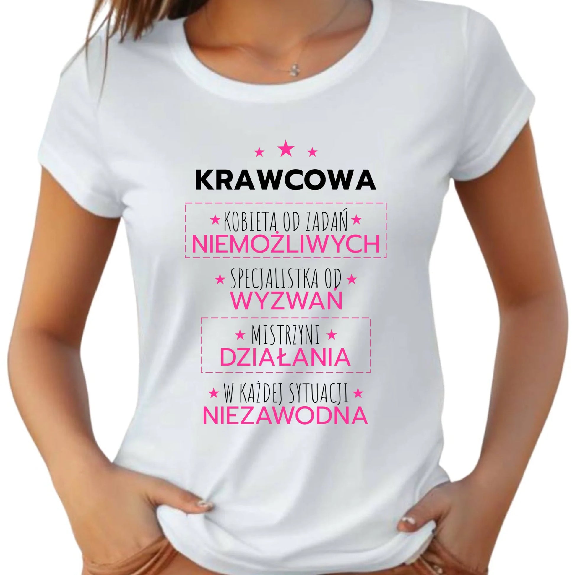 Koszulka damska szyciowa dla krawcowej - Kobieta od zadań niemożliwych HS29 - StoryCups.pl