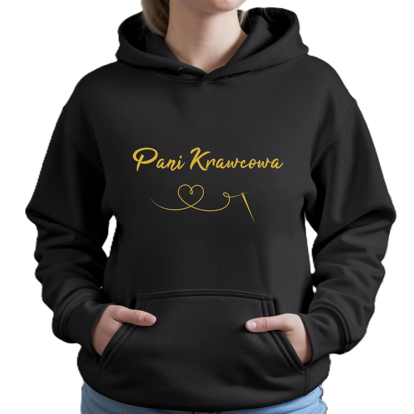 Bluza damska z kapturem szyciowa dla krawcowej - Pani Krawcowa HS30 - StoryCups.pl