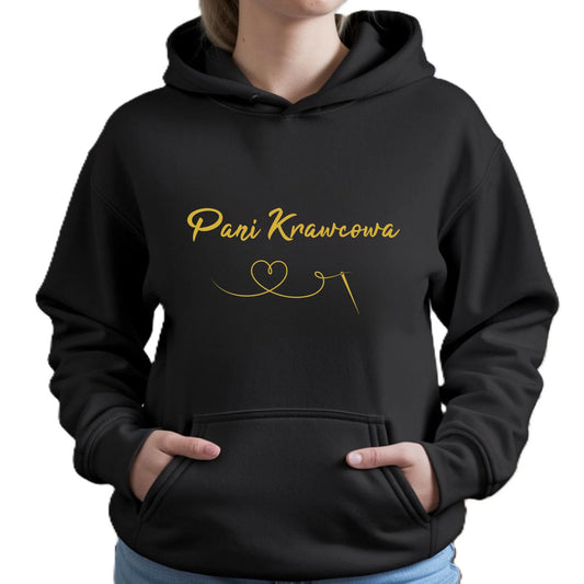 Bluza damska z kapturem szyciowa dla krawcowej - Pani Krawcowa HS30 - StoryCups.pl