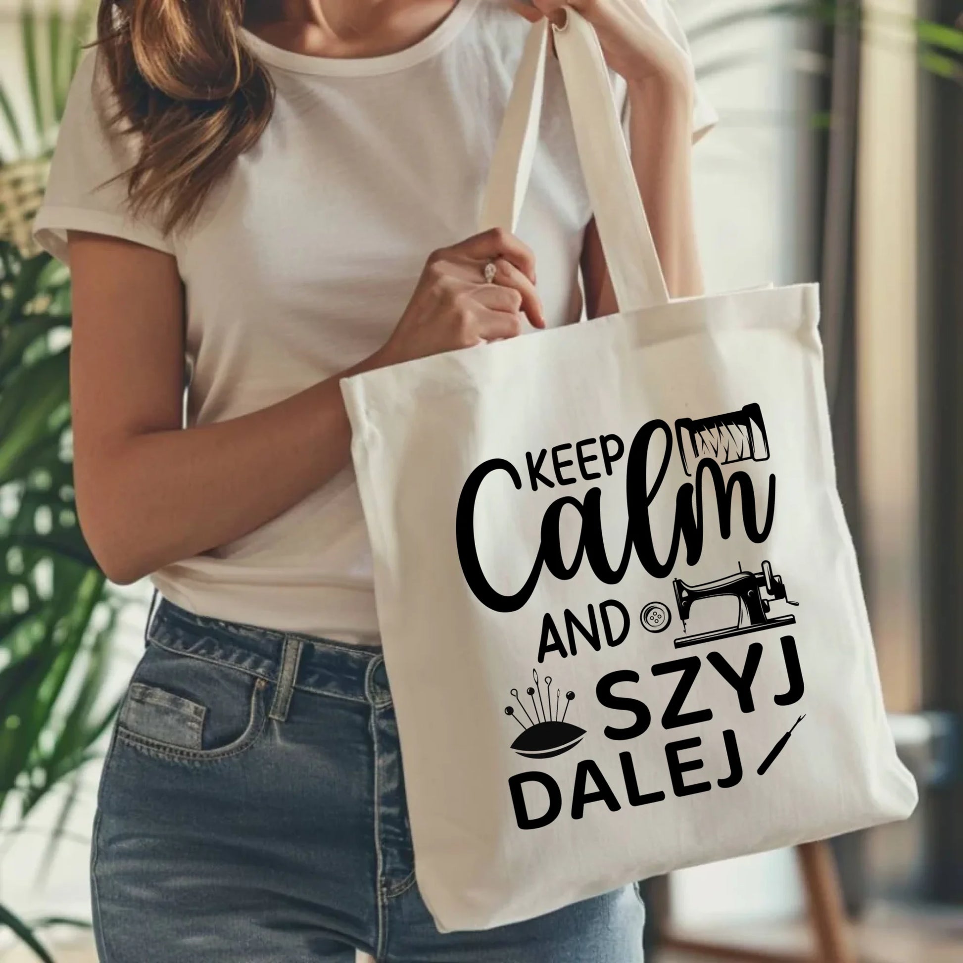 Torba szyciowa dla krawcowej - KEEP CALM and SZYJ DALEJ HS31 - StoryCups.pl