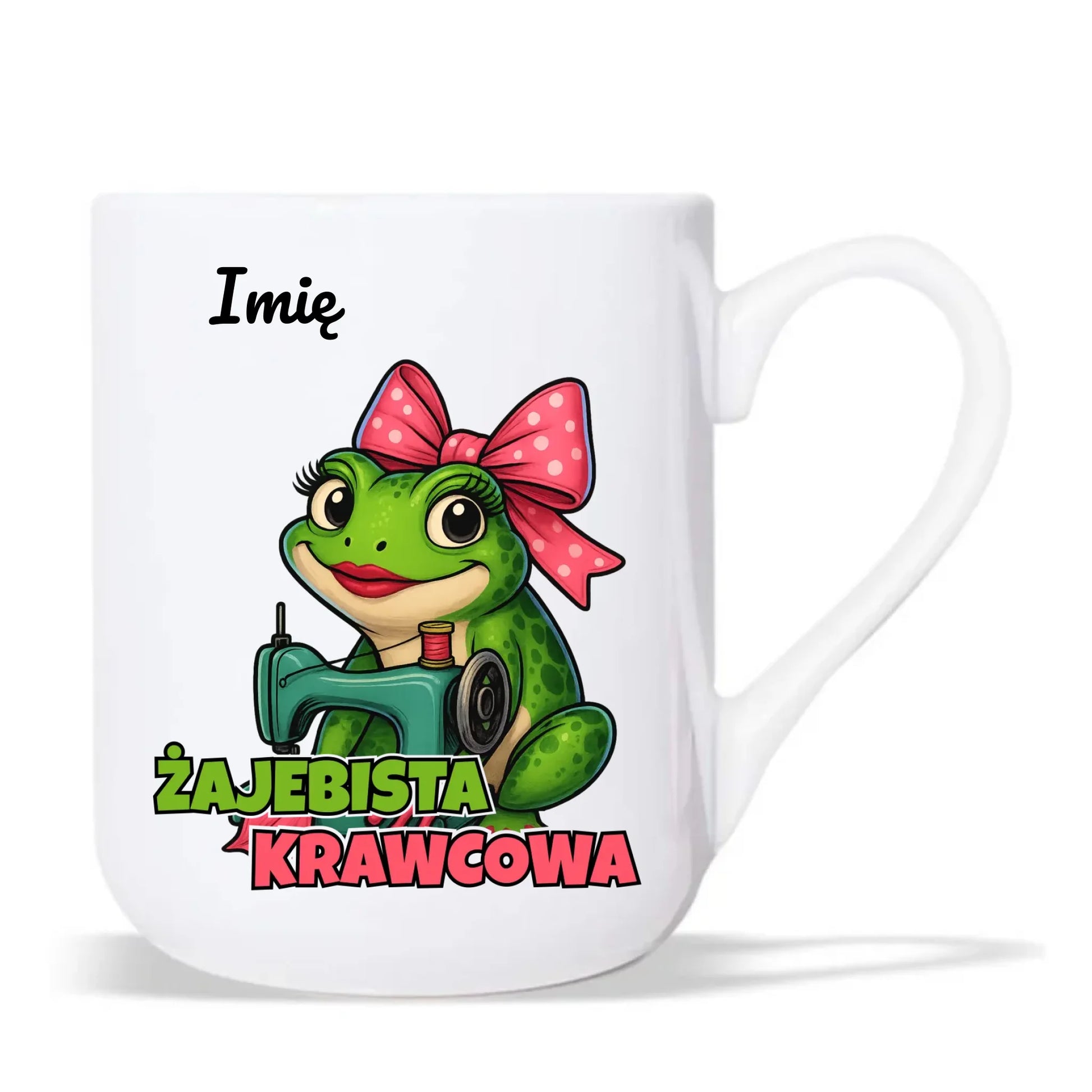 Kubek elegant szyciowy dla krawcowej - Żajebista Krawcowa - personalizowany HS32 - StoryCups.pl