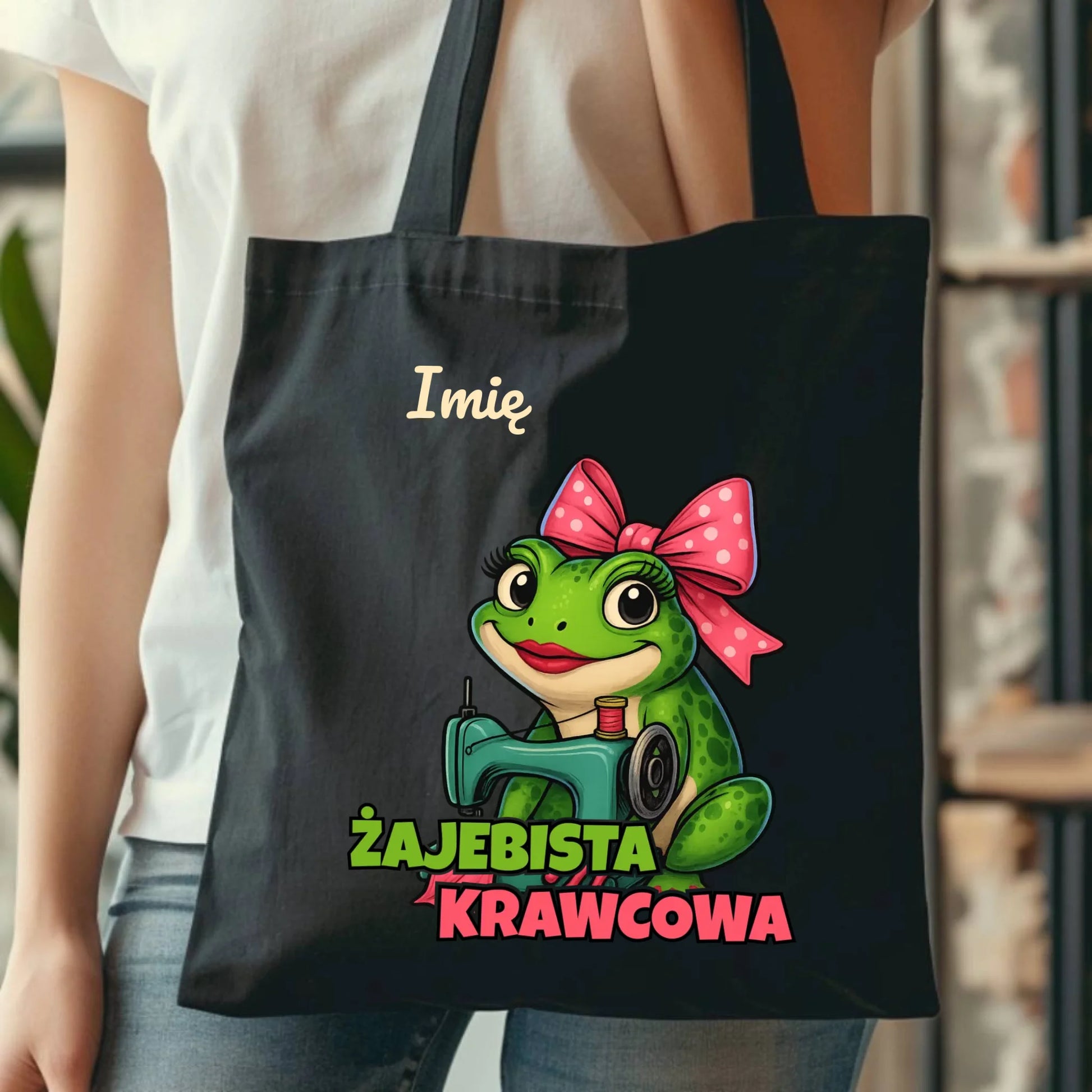 Torba szyciowa dla krawcowej - Żajebista Krawcowa - personalizowana HS32 - StoryCups.pl