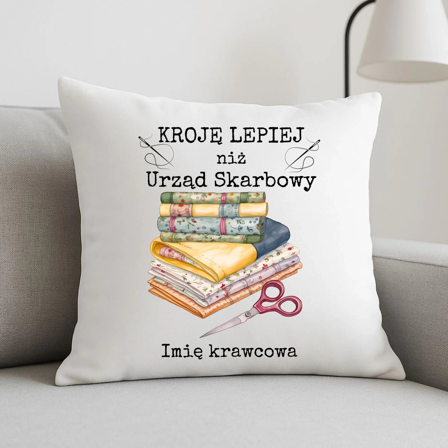 Poduszka szyciowa dla krawcowej - Kroję lepiej niż US - personalizowana HS33 - StoryCups.pl