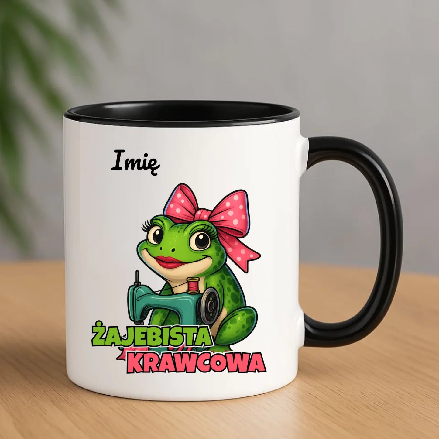 Kubek szyciowy dla krawcowej – Żajebista krawcowa - personalizowany HS32 - StoryCups.pl