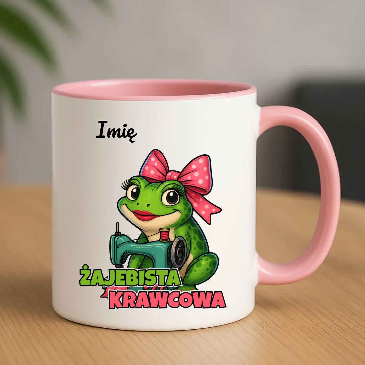 Kubek szyciowy dla krawcowej – Żajebista krawcowa - personalizowany HS32 - StoryCups.pl