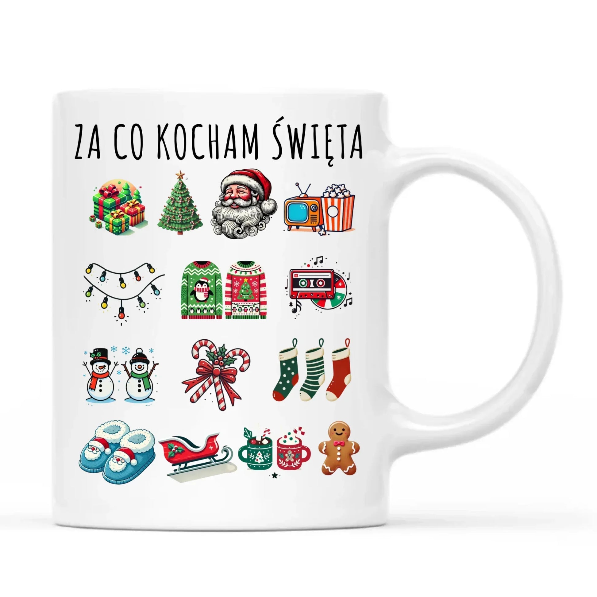 Kubek świąteczny - Za co kocham święta BN130 - StoryCups.pl