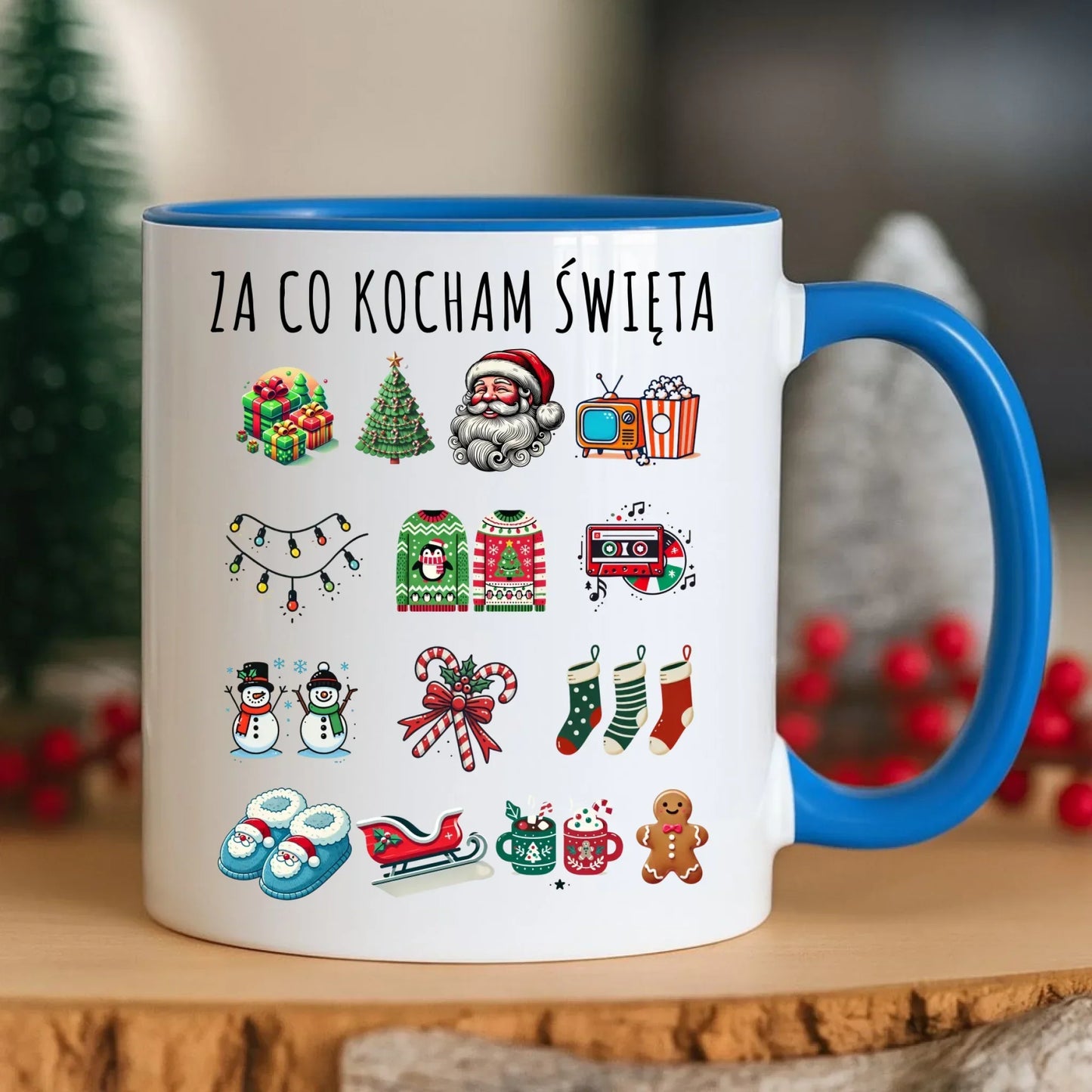 Kubek świąteczny - Za co kocham święta BN130 - StoryCups.pl